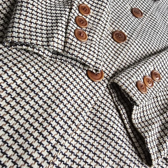 Escada Vintage 90s Wool Cashmere Blend Notch Lapel Blazer - Picture 5 of 16